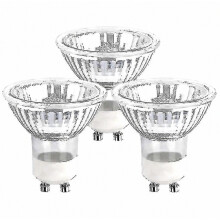 Lot de 5 ampoules halogènes GU10 35W à réflecteur, à intensité variable.