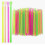 400-Pack Disposable Spoon Straws Combo - Slushie Drinking Straws with Scoop Ends 2