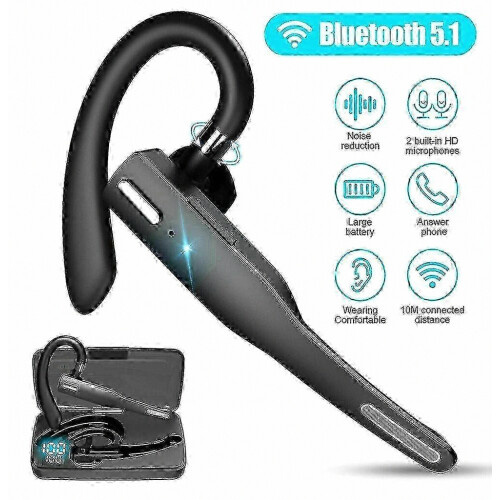 Auricolari wireless Bluetooth Trucker 51 con doppio microfono e cancellazione del rumore.