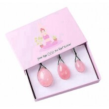 Nuove uova Yoni in pietra di giada per allenare i muscoli pelvici femminili, rosa Yt 3 pezzi/set