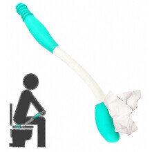 Accessorio per WC da 40 cm, panno per la pulizia del fondo, panno per la pulizia del fondo, manico lungo, porta panno per la pulizia de