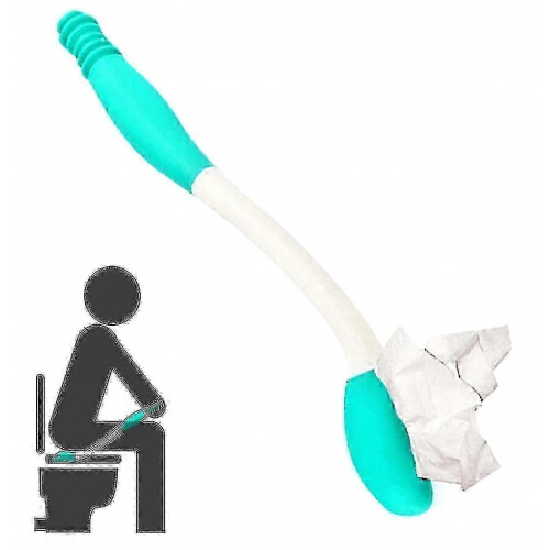 Toilet Aid 40cm Βοήθημα Σκουπίσματος Κάτω Μαντηλάκι Βοήθημα Σκουπίσματος με Μακ