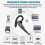 Auricolari wireless Bluetooth Trucker 51 con doppio microfono e cancellazione del rumore. 5