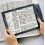 Loupe de lecture grand format A4, grossissement x10 1