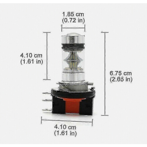 2x Λαμπτήρες Προβολέων H15 Led 8000k 20smd Κιτ Λαμπτήρων Οδηγών Μεγάλης Σκάλας για 2
