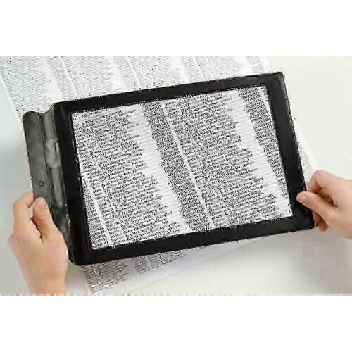 Loupe de lecture grand format A4, grossissement x10 1