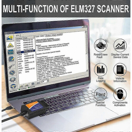 Ford Forscan Elm327 V1.5 Usb Modified Obd Code Scanner Hs Ms-can Elmconfig for OBD Scanner 2