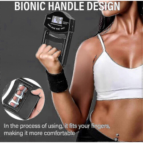 Grip Strength Tester, 396lbs/180kg Digital Hand Dynamometer Grip Strength Meter Usb Lcd Screen Hand 2