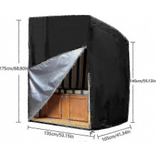 Beach Chair Protector Cover In Strandkorb Waterproof And Ripstop Oxford Fabric 135x105x175 / 140cm
