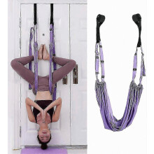 Sangle de yoga aérien, hamac de yoga, balançoire de yoga, bande d'étirement anti-gravité pour les exercices d'inversion, flexibilité po