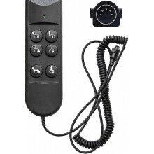 6 Button Remote Control for Recliners 5 Pin Lift Chair Handset Controller Power Furniture