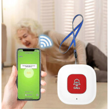 Wifi Caregiver Call Button For Elderly At Home With App Notification, Elderly Monitoring, Caregiver Pager, Life Alert Systems For Senio