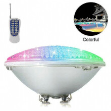 LED-Poolbeleuchtung, 18 W PAR56 RGB-Schwimmbadleuchte. Unterwasser-Scheinwerfer mit Fernbedienung, 12 V AC/DC, IP68 wasserdicht.