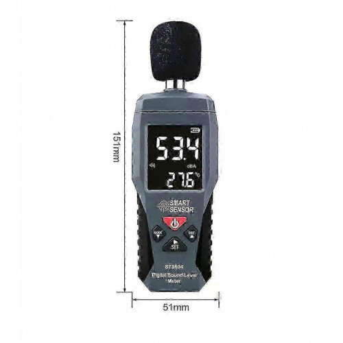 Ηχόμετρο St9604, Μέτρηση Θορύβου 30-130 Db, Ψηφιακός Ηχόμετρος Ήχου, Θορυβομετρη 2