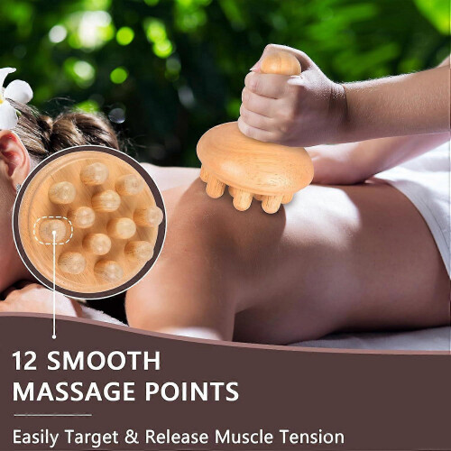 Wood Therapy Massage Tools, Anti Cellulite Massager Body Scraping Lymphatic 1