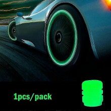 4pcs Luminous Car Valve Caps Fluorescent Night Glowing Car Motorcycle Bicycle Bike Wheel Tyre Hub Luminous Valve Stem Caps Decor
