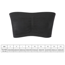(XL, White) Womens Bandeau Bra Size 8 X-Large, Stretchy Strapless Push Up Bras for Women-Beige,100% New