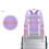 Kids School Backpack, Waterproof Primary School Bag for Students, Large Capacity, Violet L 4