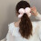 3D Flower Hair Scrunchie Thick Oversized Ponytail Holder 8