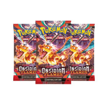 Pokemon Cards Obsidian Flames, English - Booster Bundle including 3 Pokemon Booster Packs - TCYM Product