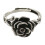 Sterling Silver Vintage Floral Open Ring 925 4