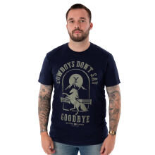 (X-Large) Yellowstone Short Sleeved T-Shirt (Mens Blue)