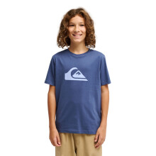 (8 Yrs, Vintage Indigo) Quiksilver Kids EV Comp Logo Short Sleeve T-Shirt
