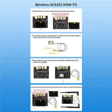2X Waveshare AC8265 Wireless NIC-Modul für Jetson (B01) Onboard 2.4G / 5G Hz Dual Band WiFi 4.2 IPEX-Anschluss