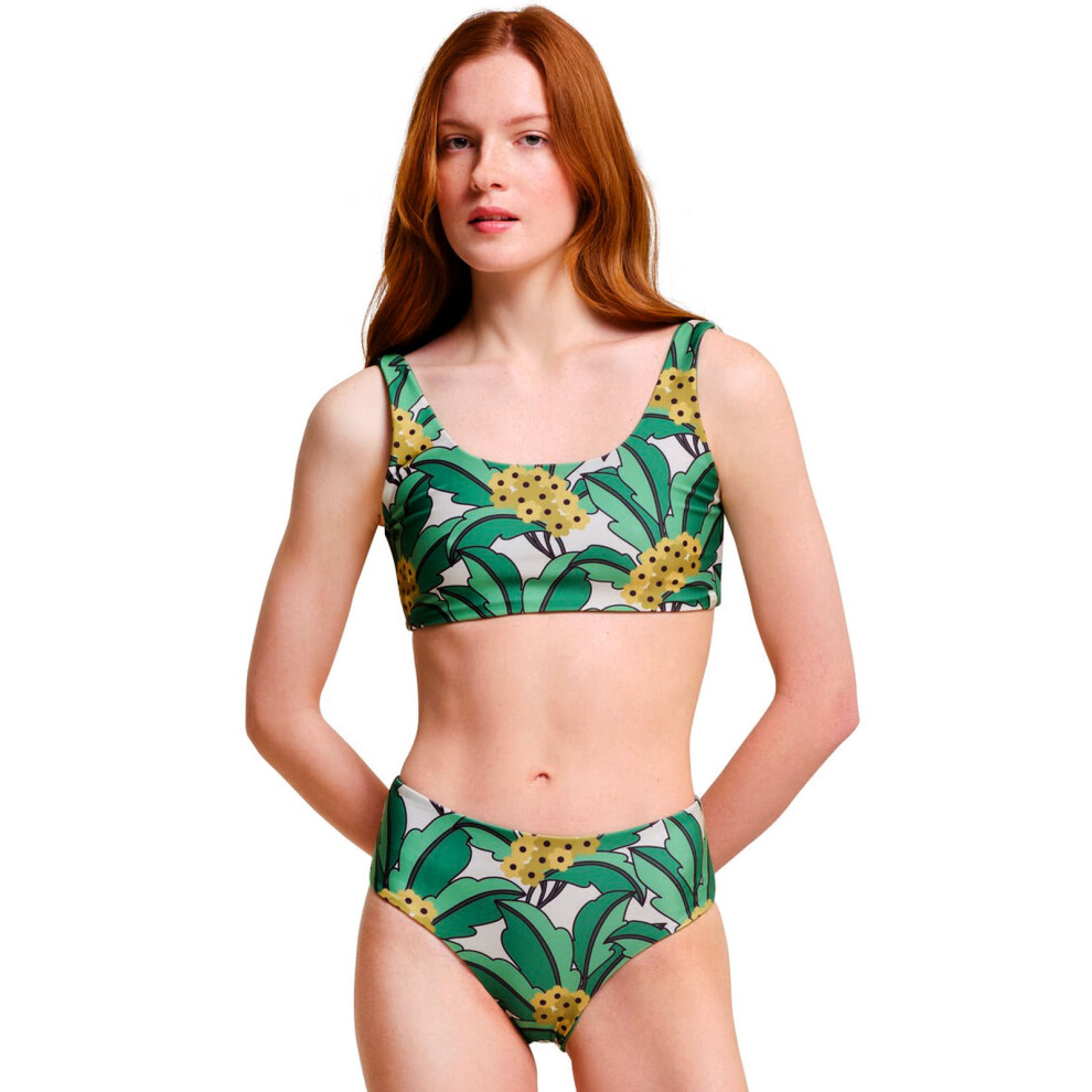 Regatta (20, Green) Womens Orla Kiely Reversible Two Piece Floral Swimming Costume Bikini