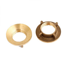 25 Pcs Gold Tone Brass 1/2 inch PT Threaded Household Water Tap Faucet Nuts