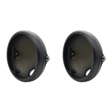 2X Suporte de Montagem de Farol de LED de 7 Polegadas para Motocicleta para Farol de Luz de Cabeça Lâmpada Tampa de Alojamento Balde Farol