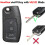 2X Car Remote Key Shell Remote Key Case Cover for  Focus Fiesta Mondeo S-Max C-Max 1