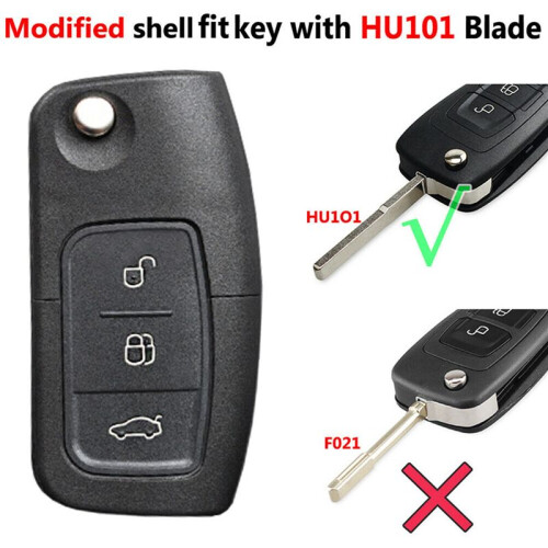 2X Car Remote Key Shell Remote Key Case Cover for  Focus Fiesta Mondeo S-Max C-Max