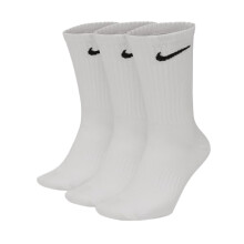 (White, 3 (Adults')) Nike Sports Socks Nk Everyday ltwt 3 pack white UK Size