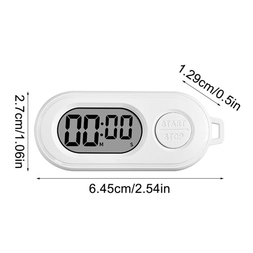 Portable Digital Timer Keyring LCD Sports Kitchen Use 1
