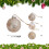 AuroraX Gold Boho Christmas Ornaments Set 9 pcs 3