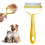 Pet Hair Removal Tool Double-Sided Large White-Gray 1