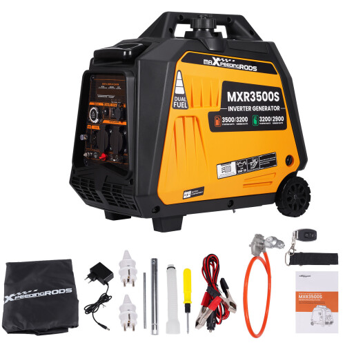 3500W Dual-Fuel Petrol/LPG Portable Inverter Generator +E-Start