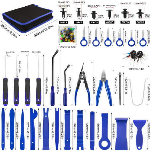 439Pcs Car Trim Removal Pry Tool Molding Kit Panel Door Dash Interior Clip Set 1