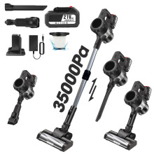 35000Pa Wall-Mounted Stick Vacuum Cleaner Handstick Vac Handheld Cordless UK