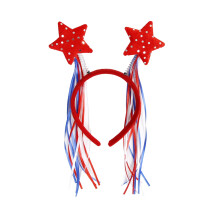 Women's 4th of July Glitter Headband with Spinning Star -