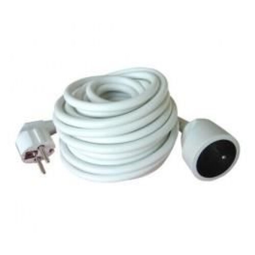 Elektrische kabel 2P+T 3,00 m wit