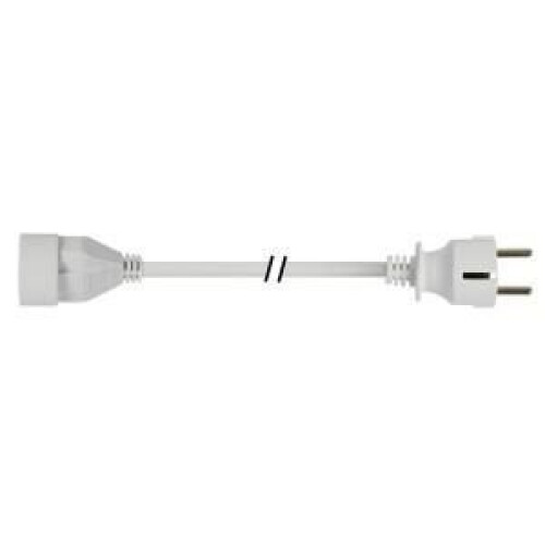 Cavo elettrico 2P+T 5.00 m bianco