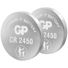 Paristo CR 2450 litium GP 600 mAh 3 V 2 kpl