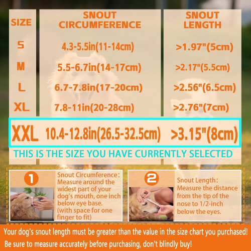 Dog Muzzle Soft Breathable for Large Breeds 1 Pack 1