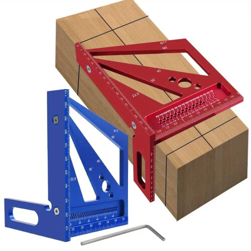 3D Multi-Angle Measuring Ruler Square Aluminum Alloy T-Type 2