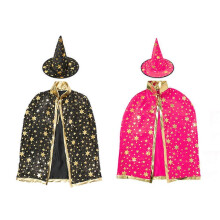(Black and rose red) Mantelli da strega di alta qualità per Halloween, perfetti per dolcetto o scherzetto e come bomboniere per feste per bambini.