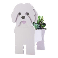 (Multicolor, Xixi Flower Pot) Fioriera a forma di cane, facile da assemblare, per uso esterno e interno.