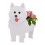 (Multicolor, Samoan Planter) Fioriera a forma di cane, facile da assemblare, per uso esterno e interno. 1