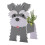 (Multicolor, Chenille Planters) Fioriera a forma di cane, facile da assemblare, per uso esterno e interno. 1